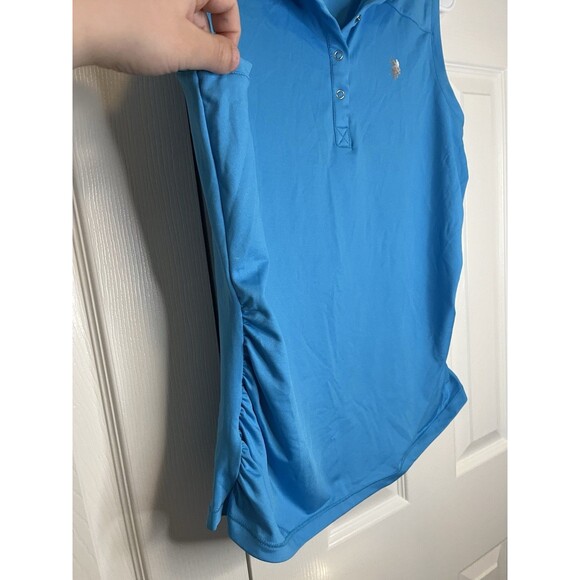 U.S. Polo Assn Active Blue Tank Top Women Large - Picture 4 of 6